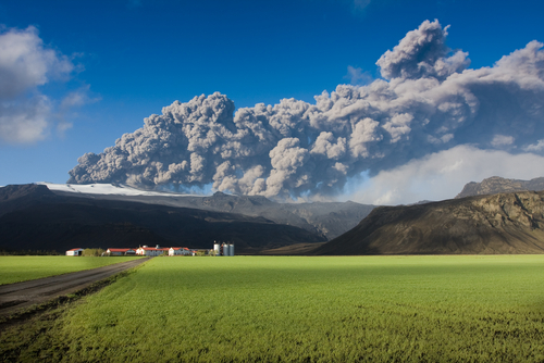 Vdolcano eruption, Eyjafjallajökull 