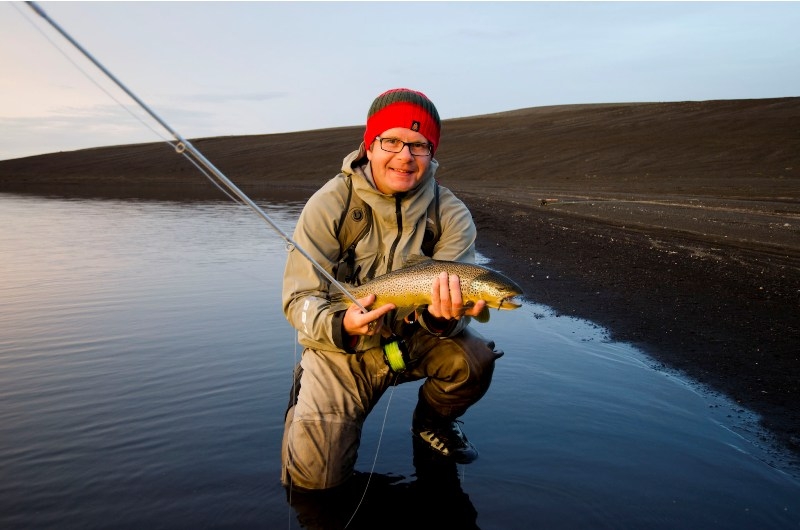 Trout Fishing in Iceland, highlands
