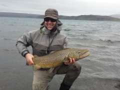 90 Cm Brown trout, Lake thingvellir