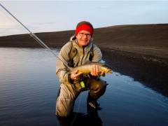 Trout Fishing in Iceland, highlands