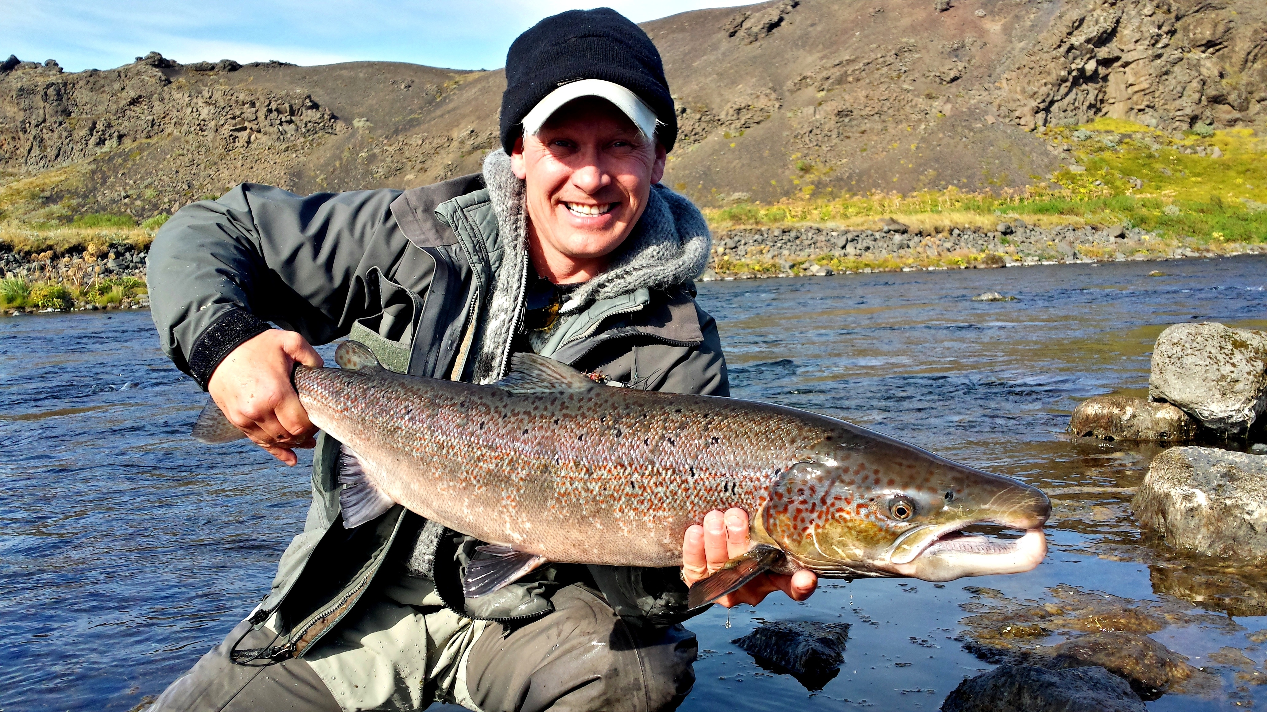 90cm Salmon from river Fossá