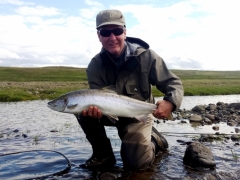 MIdfjardara, salmon fishing in Iceland