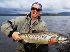 Huge trout from Lake Thingvellir