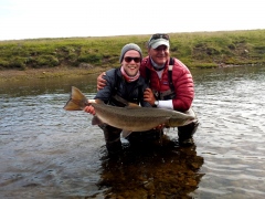 100 cm salmon from Midfjardara