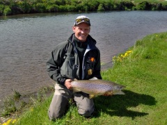 Trout fishing, River Varma iceland