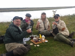 West Ranga salmon fishing.Relaxing at the bank...